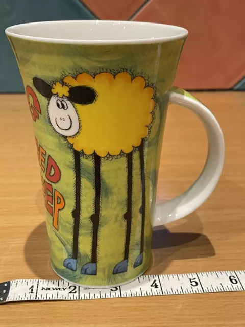 DUNOON TALL LATTE COFFEE /Tea Mug  LONG LEGGED SHEEP  JANE BROOKSHAW  Stoneware