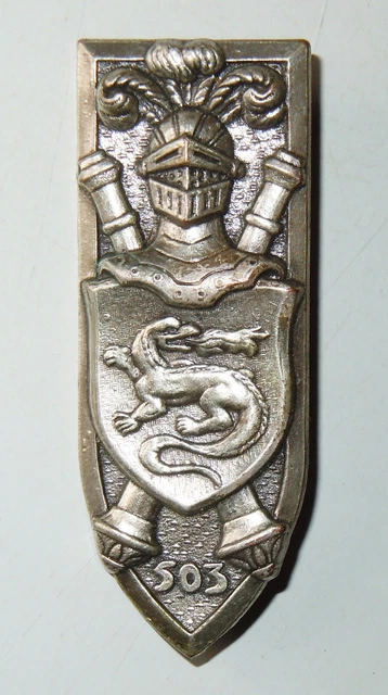 INSIGNE 503° REGIMENT DE CHARS DE COMBAT - 503° RCC - Delsart EUR 5,00 ...