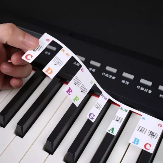 Autocollant piano clavier - Sticker A moi Etiquette & Autocollant