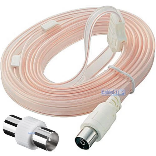 INDOOR FM VHF Aerial FM Radio HiFi Dipole Ribbon Antenna + FREE Coax