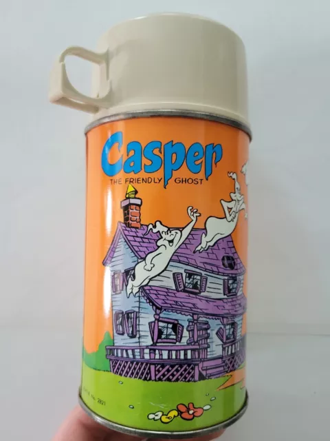 Vintage 1960s Casper The Friendly Ghost Lunchbox Thermos