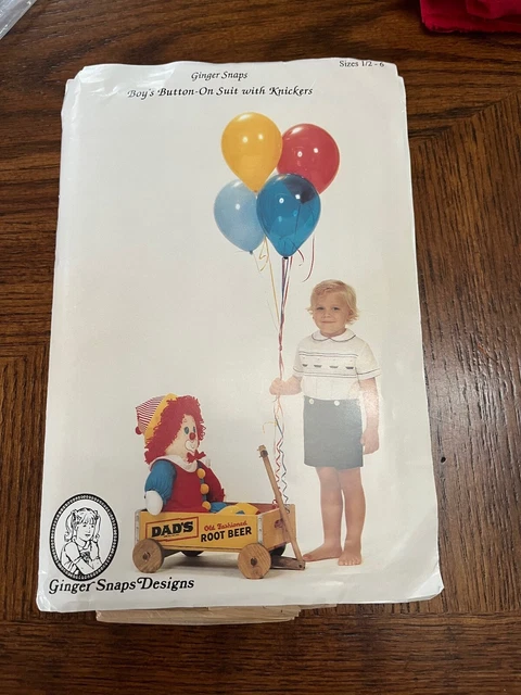 Ginger Snaps  Boy's Christmas  Suit  Smocking Kit