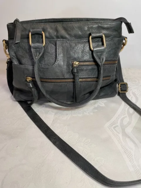 Great American Leather Works Leather Gray Bag