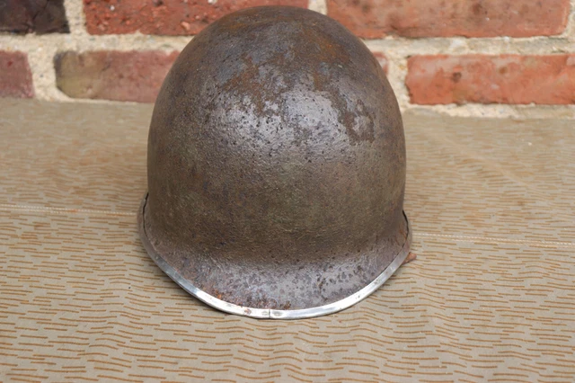 US M1 Stahlhelm 2.Weltkrieg Front Seam Fixed Bale ww2 Glocke