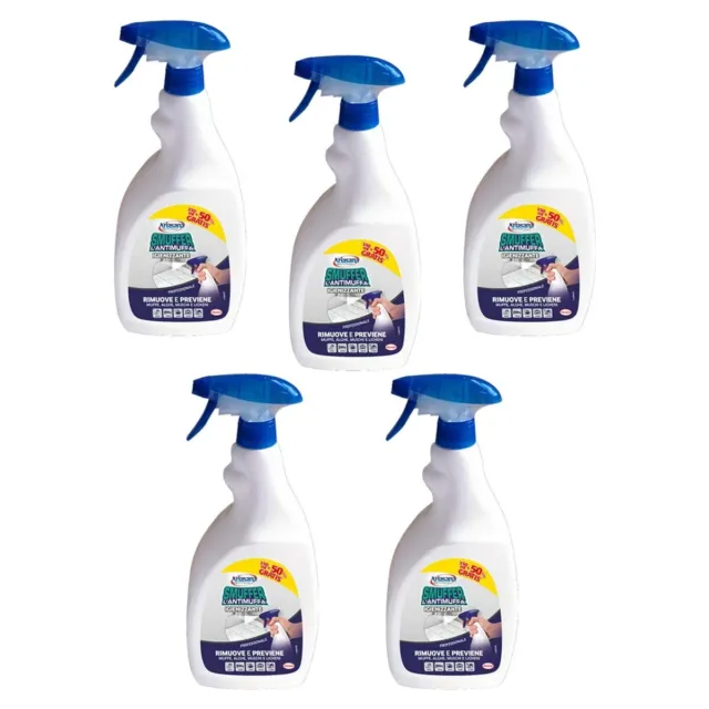 3PZ ARIASANA SMUFFER 375ML Dissolvimuffa Detergente Spray previene muffa  Muschi EUR 26,90 - PicClick IT