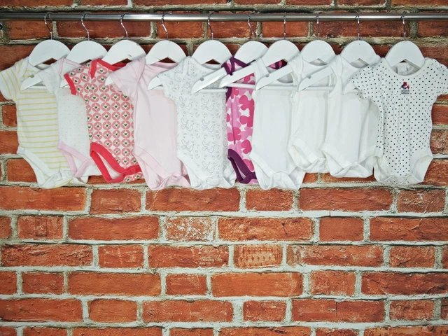 BABY GIRLS BUNDLE AGE NEWBORN UP TO 1 MONTH NEXT etc VEST BODYSUIT INFANT 56CM