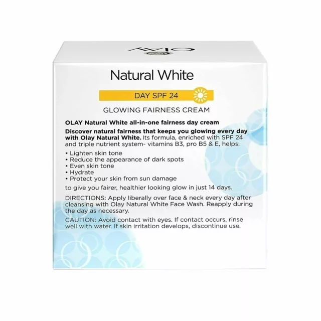 Neue Olay Natural White Natural Day SPF 24 Glowing Fairness Cream 50g... 3