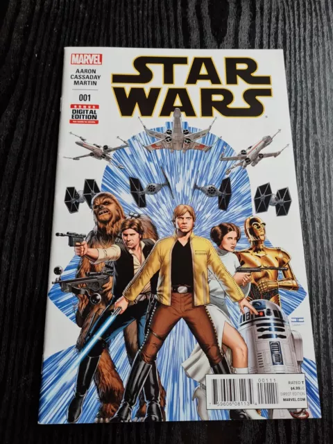 Star Wars #1 (2015) 1st printing, Aaron & Cassaday, beautiful NM+