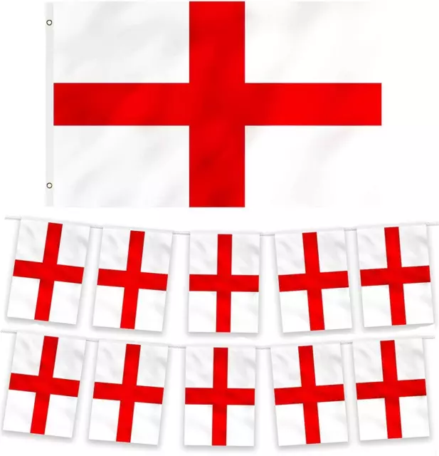 Six Nations Rugby England Flag Bunting Football World Cup 2023 St. Georges Day