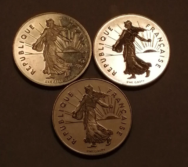 Lot De monnaies 5 Francs Semeuse  BE