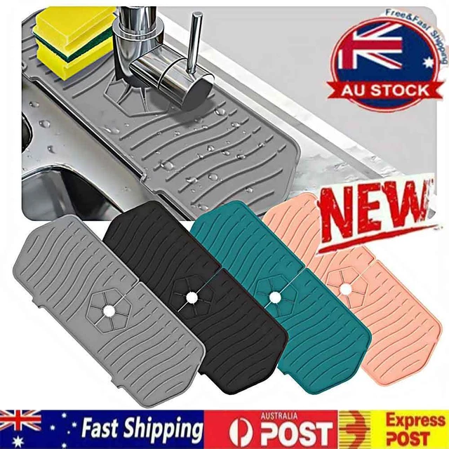 Kitchen Faucet Sink Splash Guard Silicone Faucet Water Catcher Drying Mat Pad