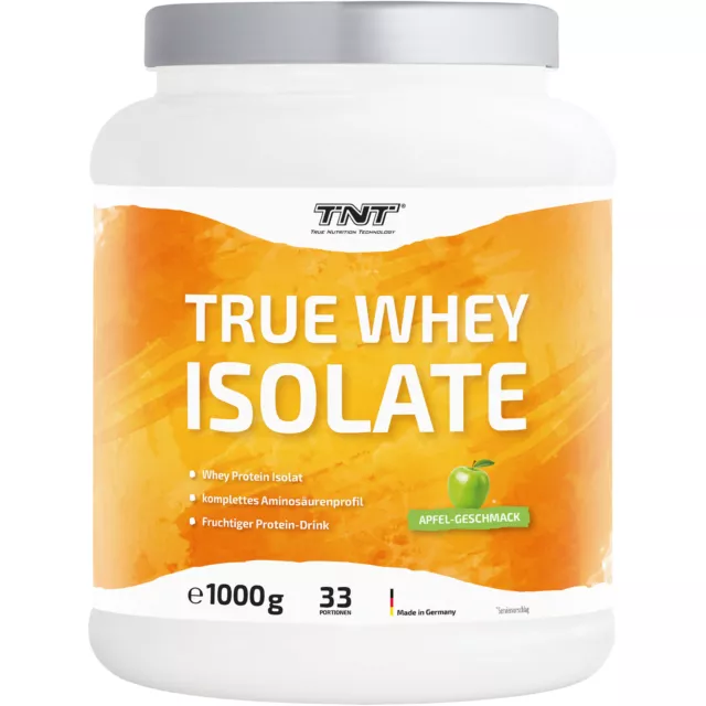 TNT True Whey Isolate extrem hoher Eiweißanteil, kaum milchiger Geschmack,