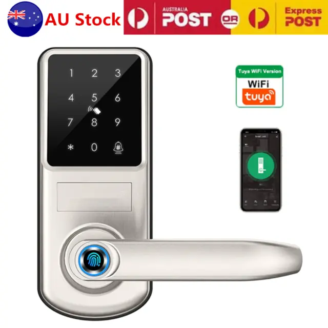 Fingerprint Smart Door Lock Keyless Entry Door Lock Keypad Door Lock with Handle