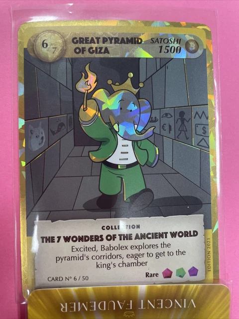 Babolex Card #4/50: Great Pyramid Of Giza (4/7) By Vincent Faudemer - 2021 US Edition