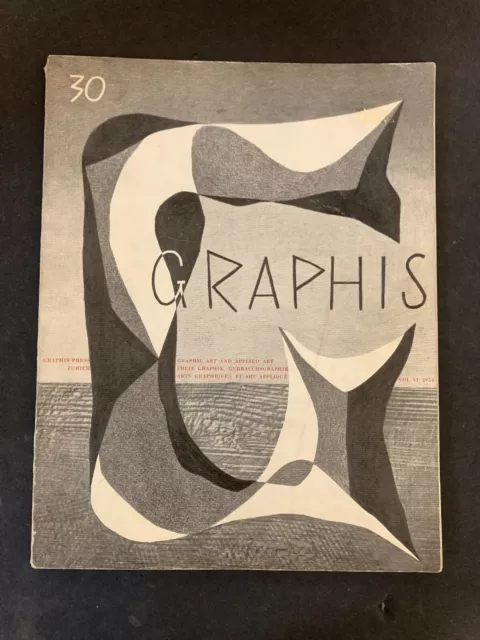 Vtg 1950 GRAPHIS Magazine #30 Toulouse-Lautrec Container Corporation of America