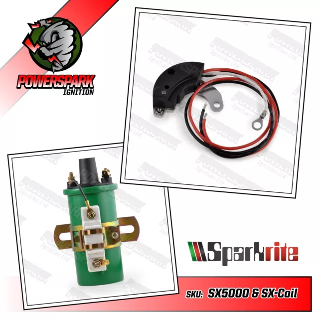 Sparkrite SX5000 Electronic Ignition Kit and Sparkrite Coil for Lucas 45D 59D