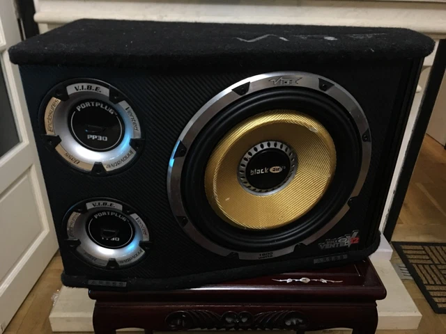 VIBE BLACK AIR Vented V12 Car Subwoofer (1600 Watts) + Fast Plug