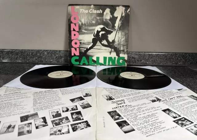 Double Lp Vinyl Album The Clash London Calling Cbs Clash3 Uk 1St Press Ex/Vg+