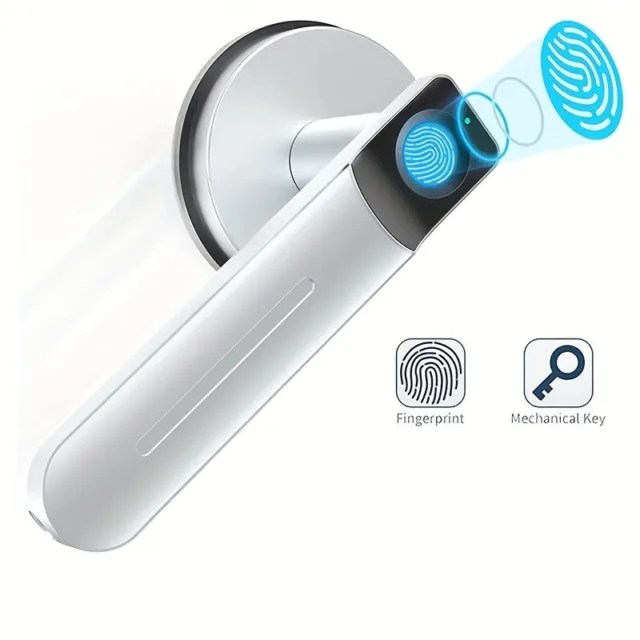 Smart Fingerprint Door Lock, Keyless Entry Lock With Handle,Biometric Lock, Room