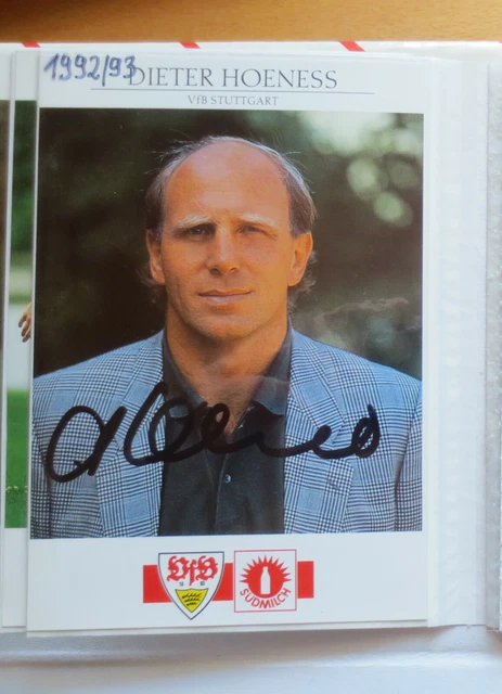Adrian Knup Autogrammkarte Südmilch Trikot 91/92 signiert VfB Stuttgart Schweiz