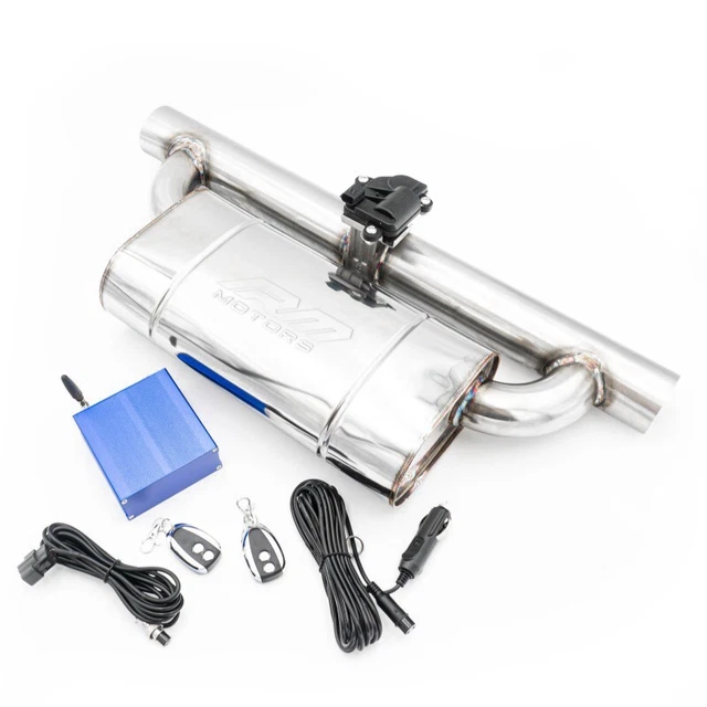 Elliptical Silencer with Electric Valve EMVP01 76 mm