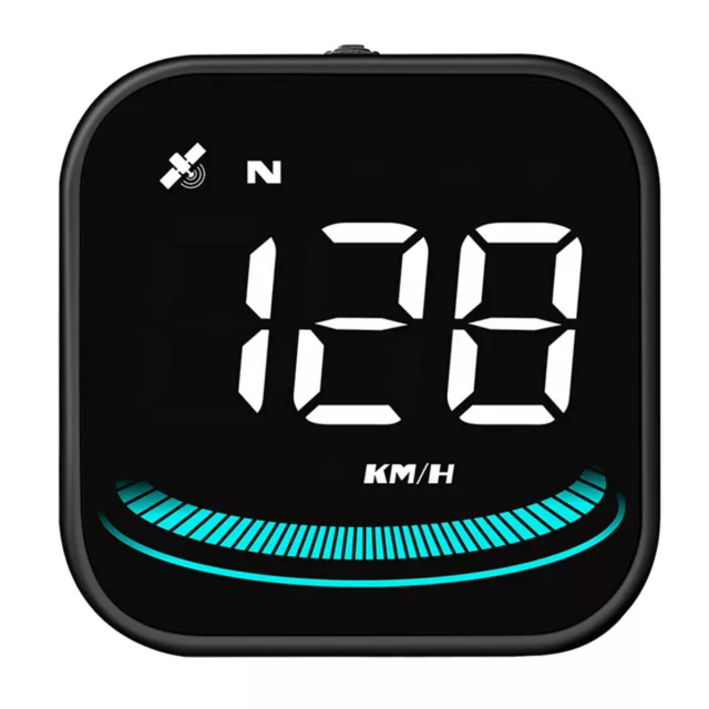 Car HUD Head Up Display Digital GPS Speedometer Overspeed Alarm W/Compass Black