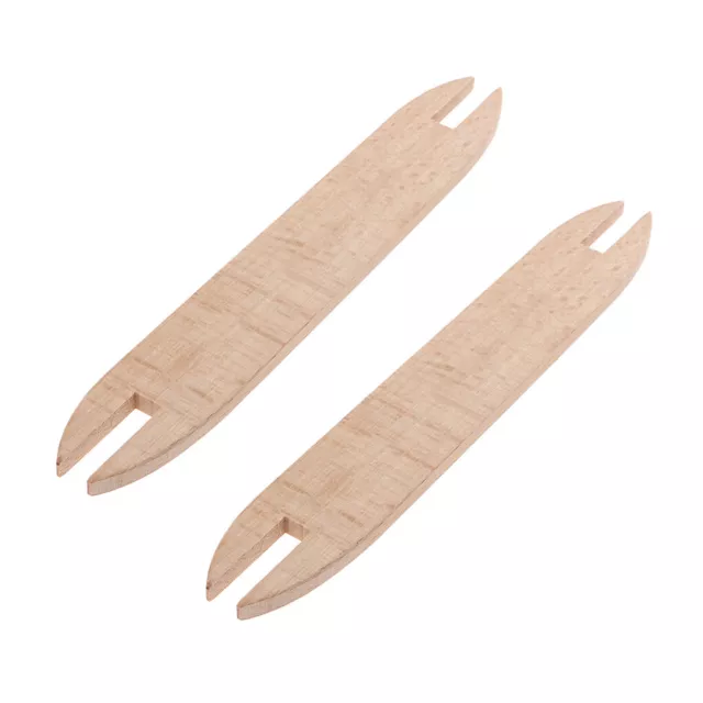 2x Wooden Shuttle Knitting Weaving Stick Tool Loom Accessory for DIY Craft