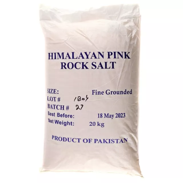 Himalayan Rock Salt Fine Grounded 20 Kg Bag| Cooking Salt