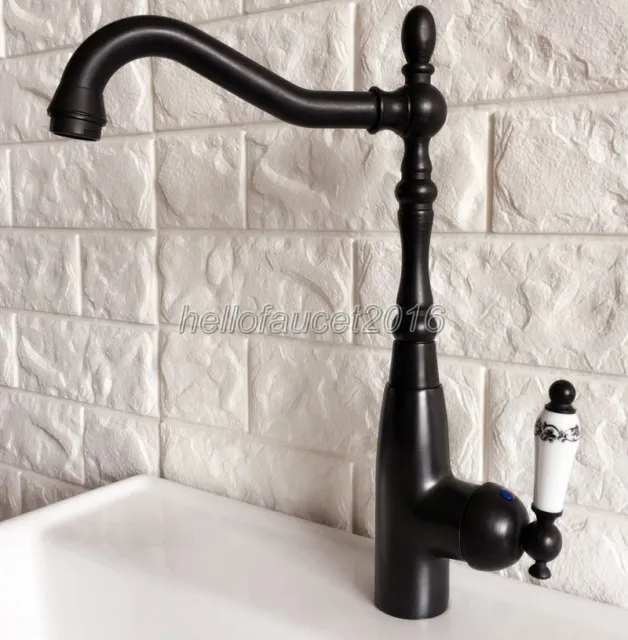 Bathroom Basin Faucet Oil Rubbed Brass Swivel Kitchen Basin Sink Mixer Tap