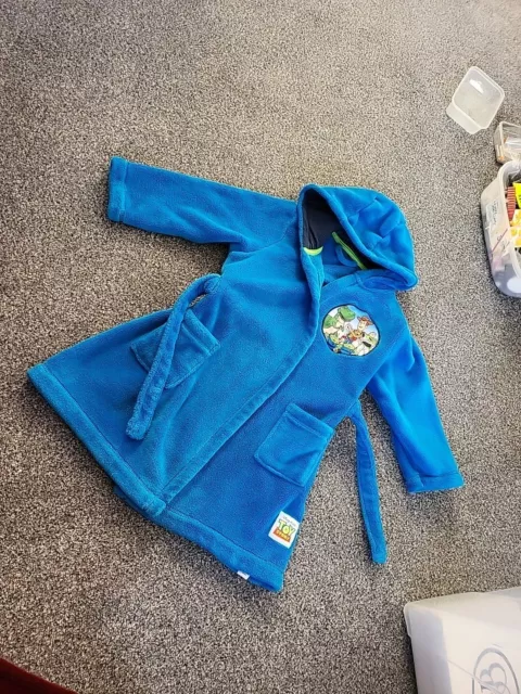 Boys Toy Story Dressing Gown Robe Age 4-5 Years George Blue