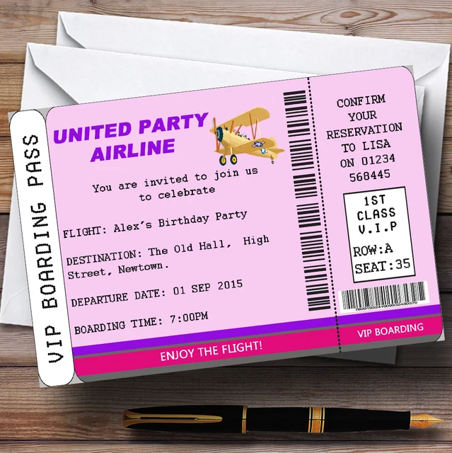Biglietto D'Invito Compleanno Personalizzato – Stile VIP Oro, Stampa Inclusa