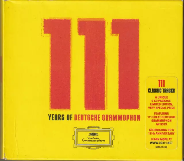 111 Years Of Deutsche Grammophon 111 Classic Tracks 6 CD Limited Edition 2009