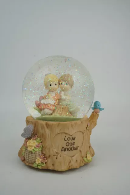 Precious Moments Snow Globe. Love One Another, Music “Love Will Keep Us Together