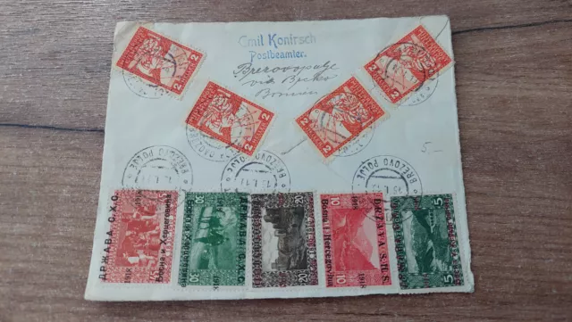 BOSNIEN und HERZEGOWINA - stark frankierter Briefausschnitt