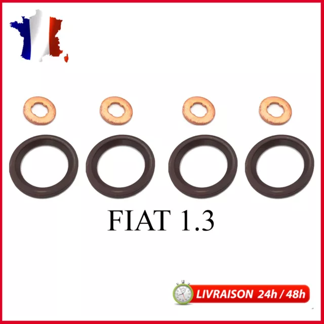 KIT par 4 JOINT D'INJECTEURS pour Doblo Fiorino Punto 1.3 JTD Multijet 55245288