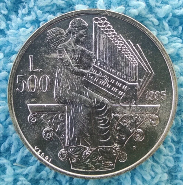 SAN MARINO 500 lire 1985 KM#182 ARGENTO 0.835-11 gr. (SC)