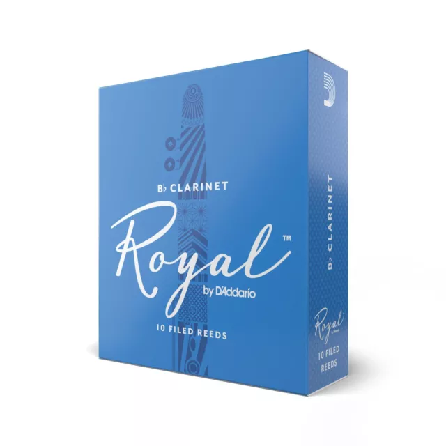 10 Pack Rico Royal Bb Clarinet Reeds Strength 2.5 RCB1025