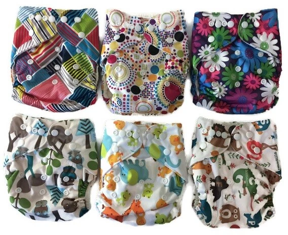 Reusable Bamboo Cloth Diaper Pocket Diaper Plus Absorbent Terry Insert