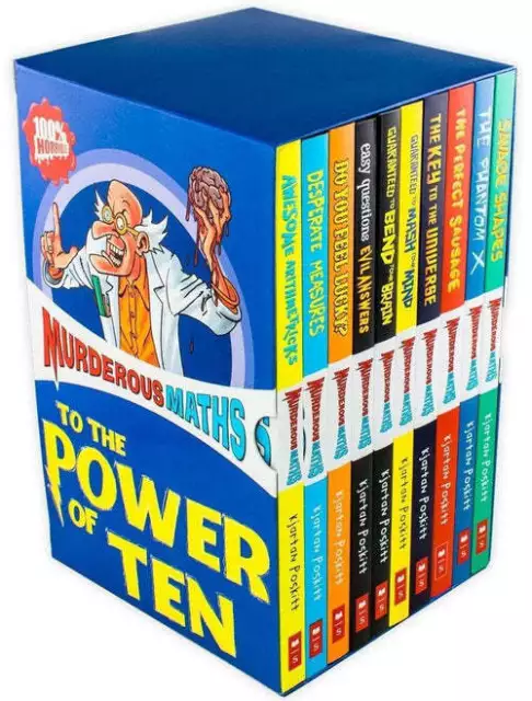 Murderous Maths Collection 10 Books Box Set Gift Pack Horrible Histories Series