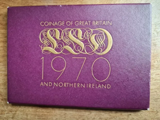 1970 Coinage Of Great Britain Northern Ireland Royal Mint British Coins Set Pack