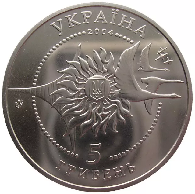 Ukraine  5 Hryvni - "Flugzeug An-140" - 2004 (Unc) 2