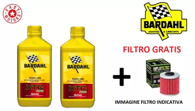 Due Litri Olio Motore + Filtro Olio Ktm Exc Racing 4T 250 01/06