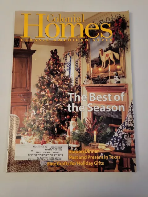 1999 Holiday, Colonial Homes Magazine, Best of the Season, (MH643)