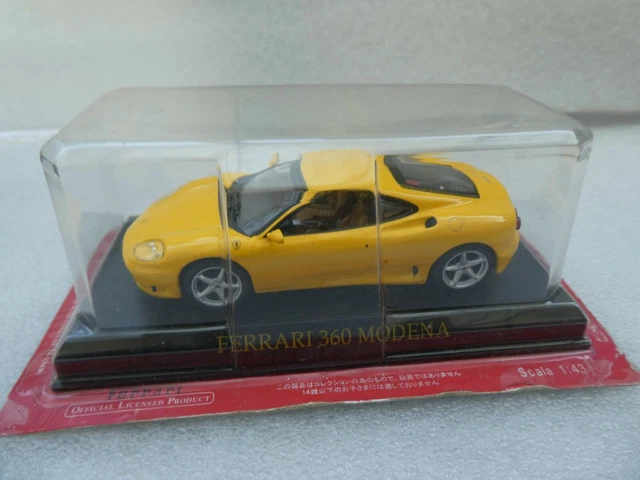 Universal Hobbies Pour Presse Ferrari 360 Modena Jaune Neuf En Blister Serti