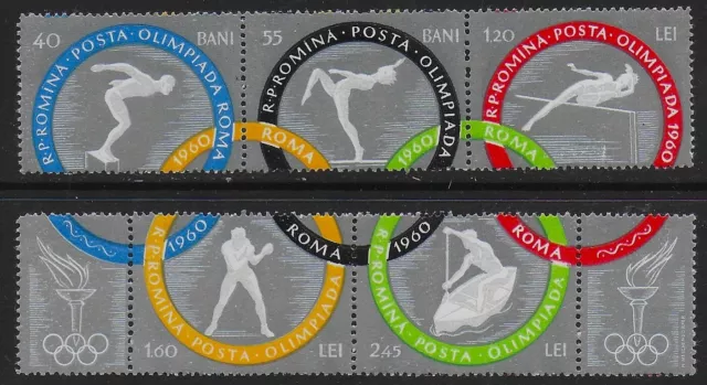 Romania 1960 Issue for the Rome Olympic Games - 1st Issue - MNH