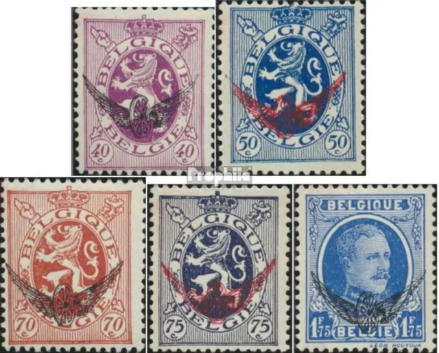Belgique d11-d15 neuf 1930 timbre de sérvice