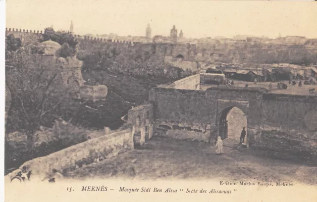 CPA MAROC MEKNES Mosquée Sidi Ben Aïssa
