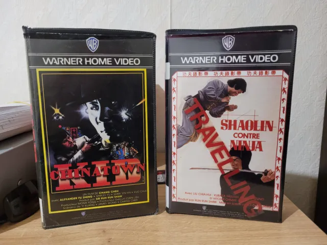 Chinatown Kid (1977) & Shaolin Contre Ninja (1978) VHS Warner Home Vidéo