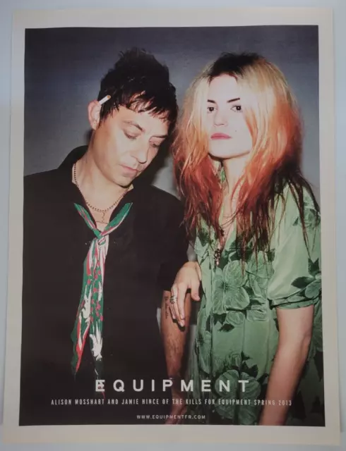 Equipment Clothing Alison Mosshart Hince The Kills 2013 W Magazine Ad 10x13"