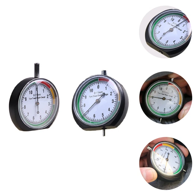 2pcs Bande de Roulement Jauge de Profondeur Outil Auto Manomètre pour Pneus